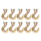 10PCS 3/8" Clevis Slip Hook G70 Tow Chain Hook for Truck Trailer (6000LBS WLL)