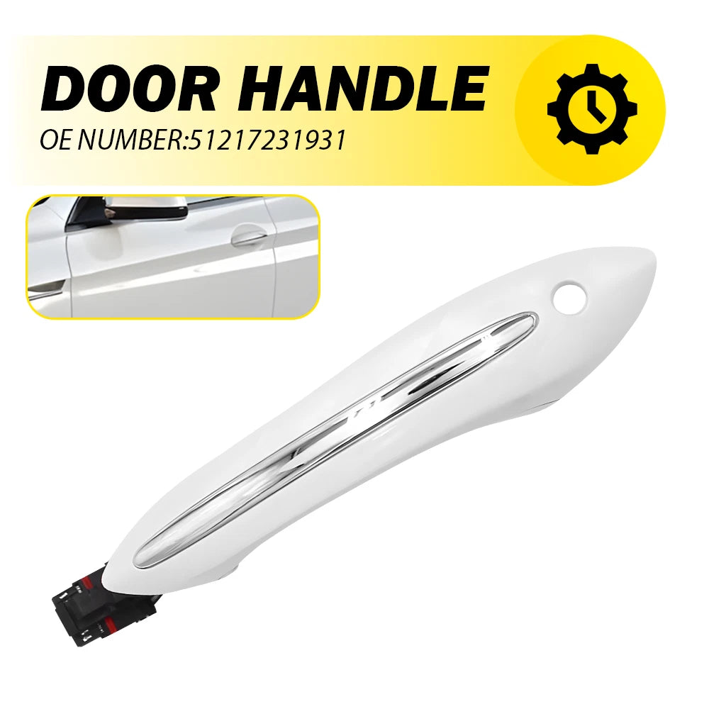 Front LH Outside Door Handle for BMW 5 6 7 Series (F01 F07) White