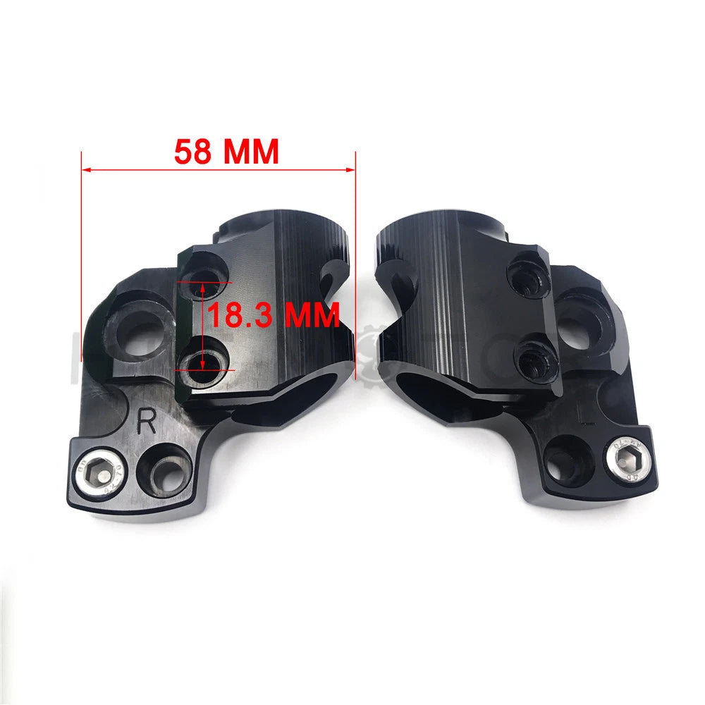 Clipon Adapter Plate & Handlebar Kit for Kawasaki Ninja 650R ER6F (2006–2016)