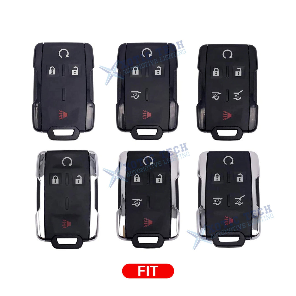 Keyless Fob Case Shell Soft TPU for GMC Sierra Yukon (2010-2019)