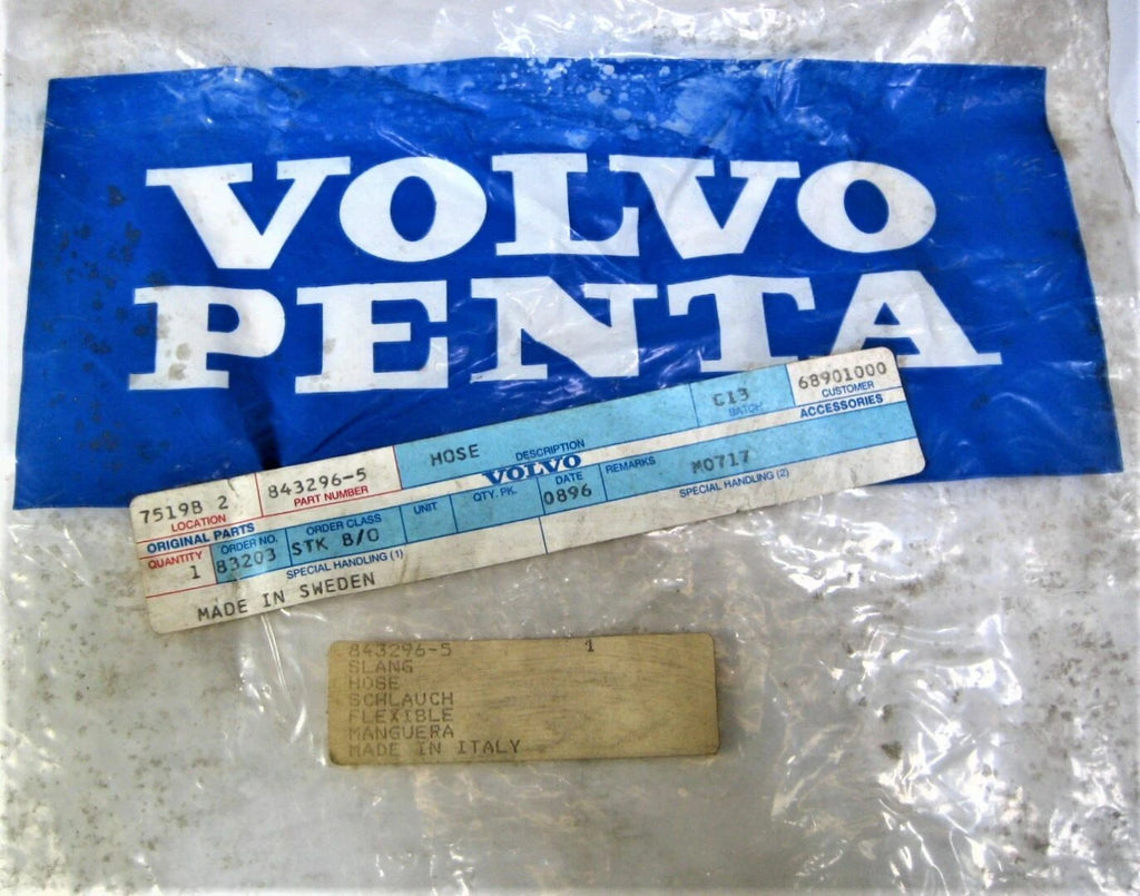Fuel Hose for Volvo Penta 40 Series Engines (843296-5)