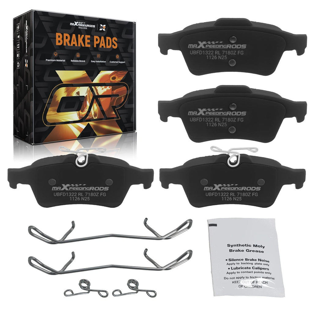 Set of 4 Rear Ceramic Brake Pads for Cadillac BLS (2007–2008) Volvo C30 C70 S40 V50 (2005–2013)