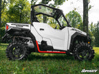 SuperATV Heavy Duty Rock Slider Nerf Bars for Polaris General 1000 (2016–2023) - Red