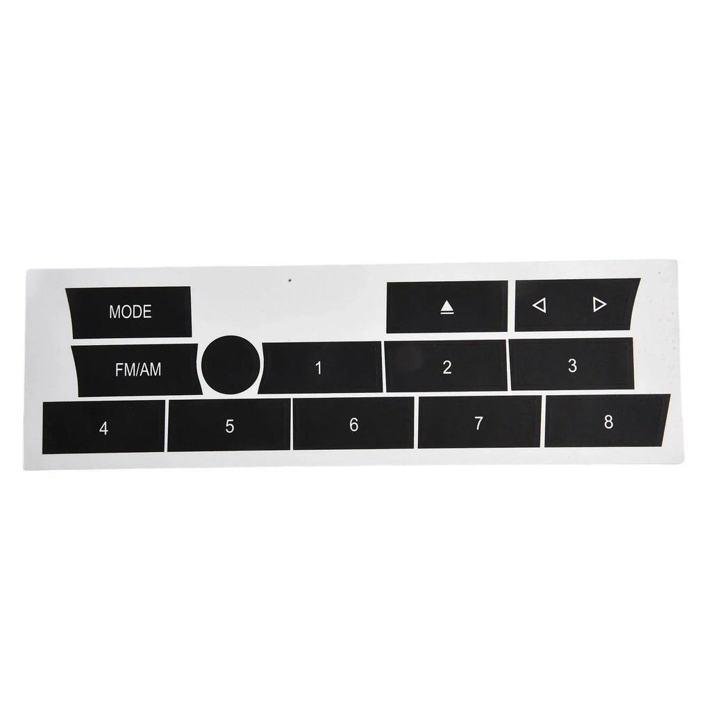 2 x Button Repair Stickers for BMW 7 Series F02 AC/Radio Controls (2009–2012)