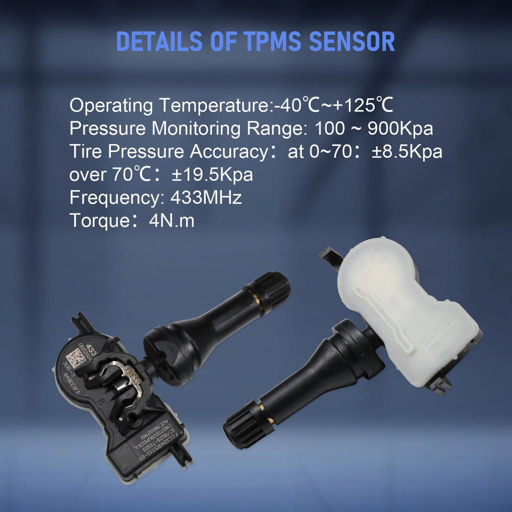 Set of 4 Tire Pressure Sensors for Dodge Dart (2013–2016)