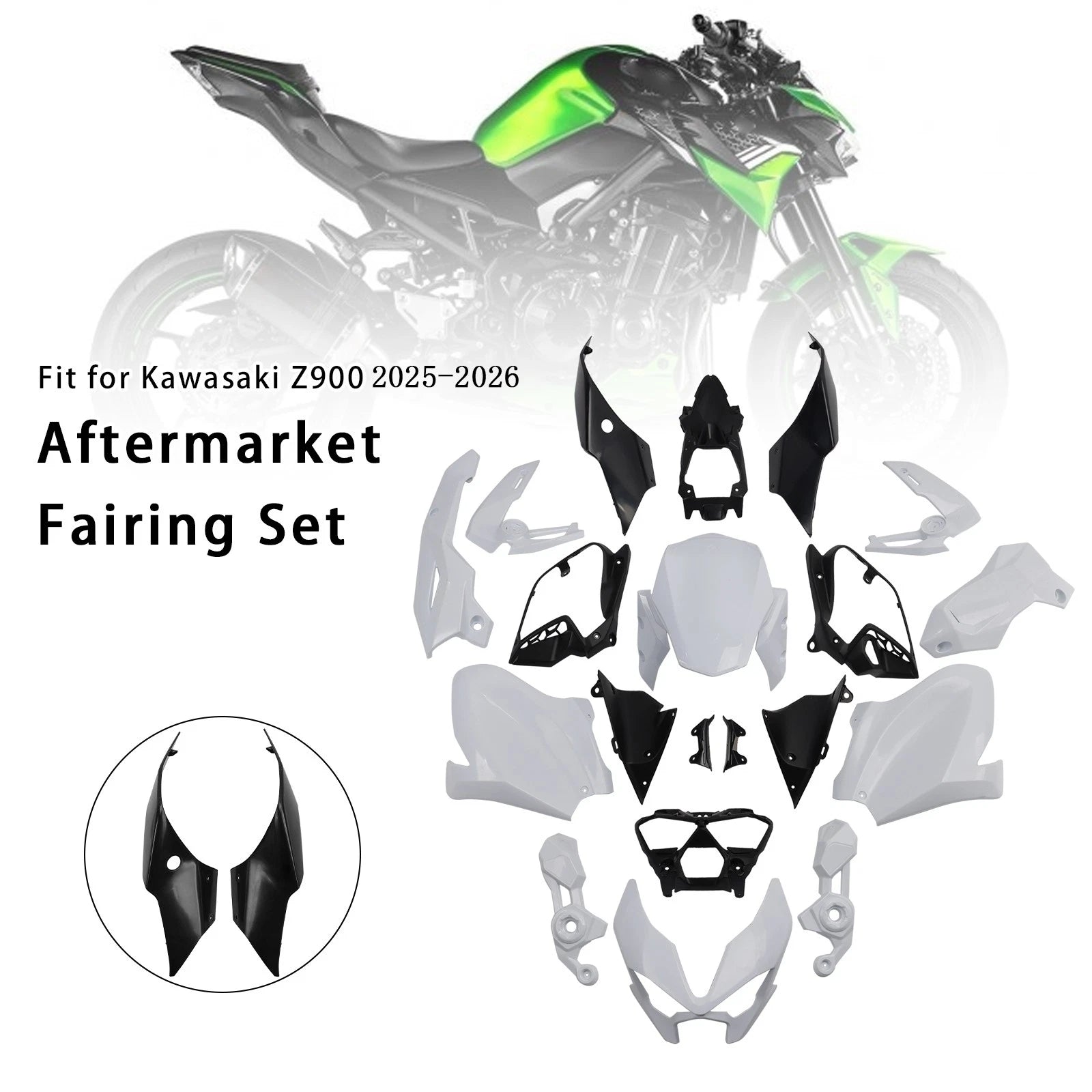 Bodywork Fairing Injection for Kawasaki Z900 (2025–2026)