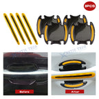 Reflective Yellow Door Handle Guard Wrap Decals for Dodge Grand Caravan (2011-2020)