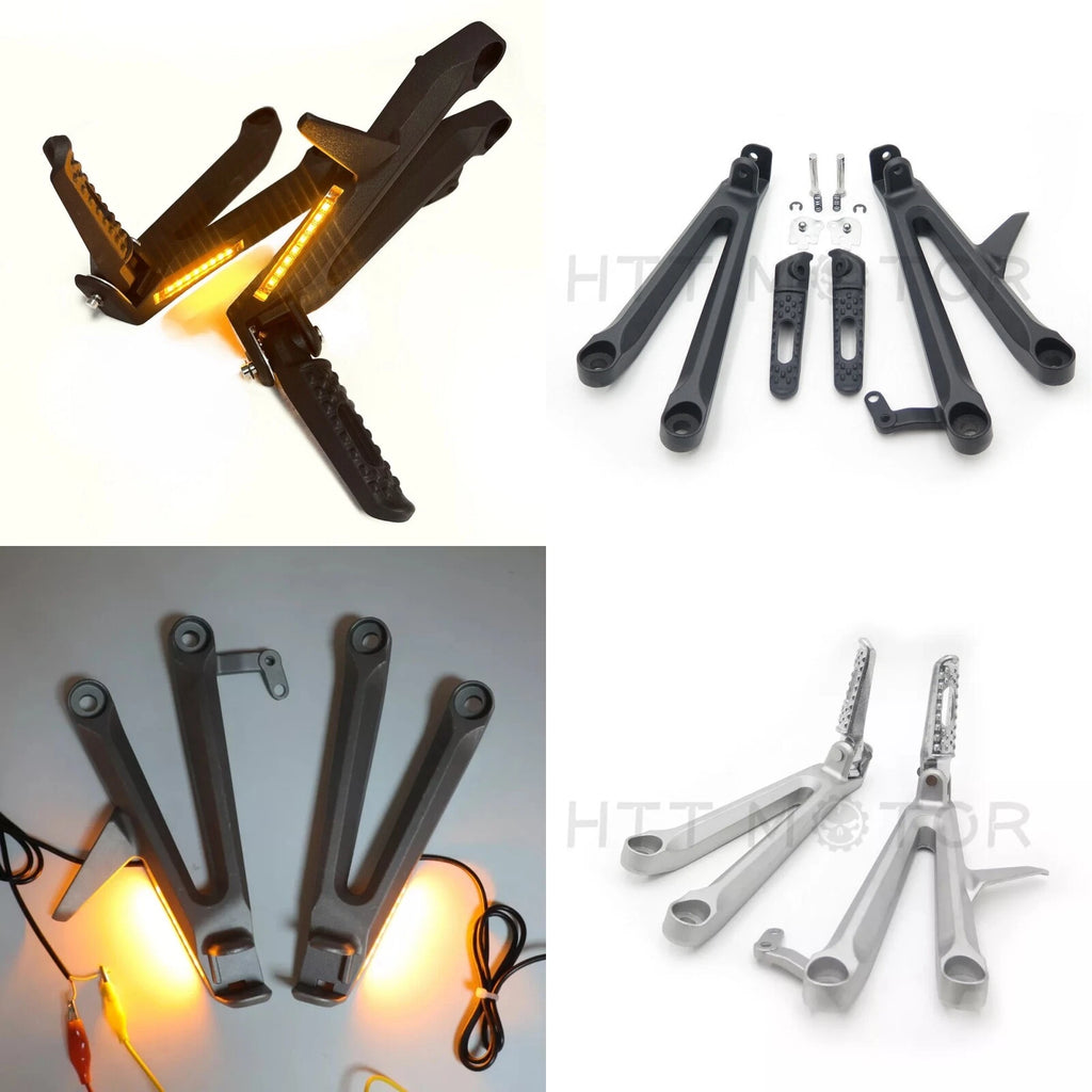 Rear Footrest Assembly Kit w/ Foot Pegs for Honda CBR1000RR (2004–2007)