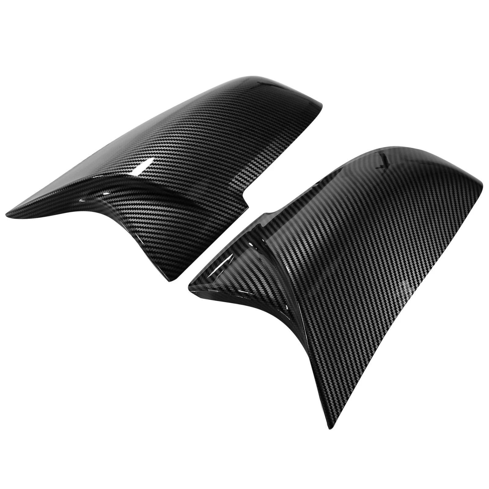 Pair of Carbon Fiber Pattern Rear View Mirror Covers for BMW F20 F22 F23 F30 (2012–2019) 745065025345
