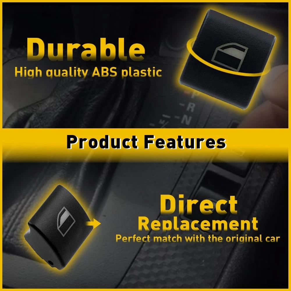 Window Switch Button Cap for BMW E46 323i 325i 328i 330i M3 (1998–2006)