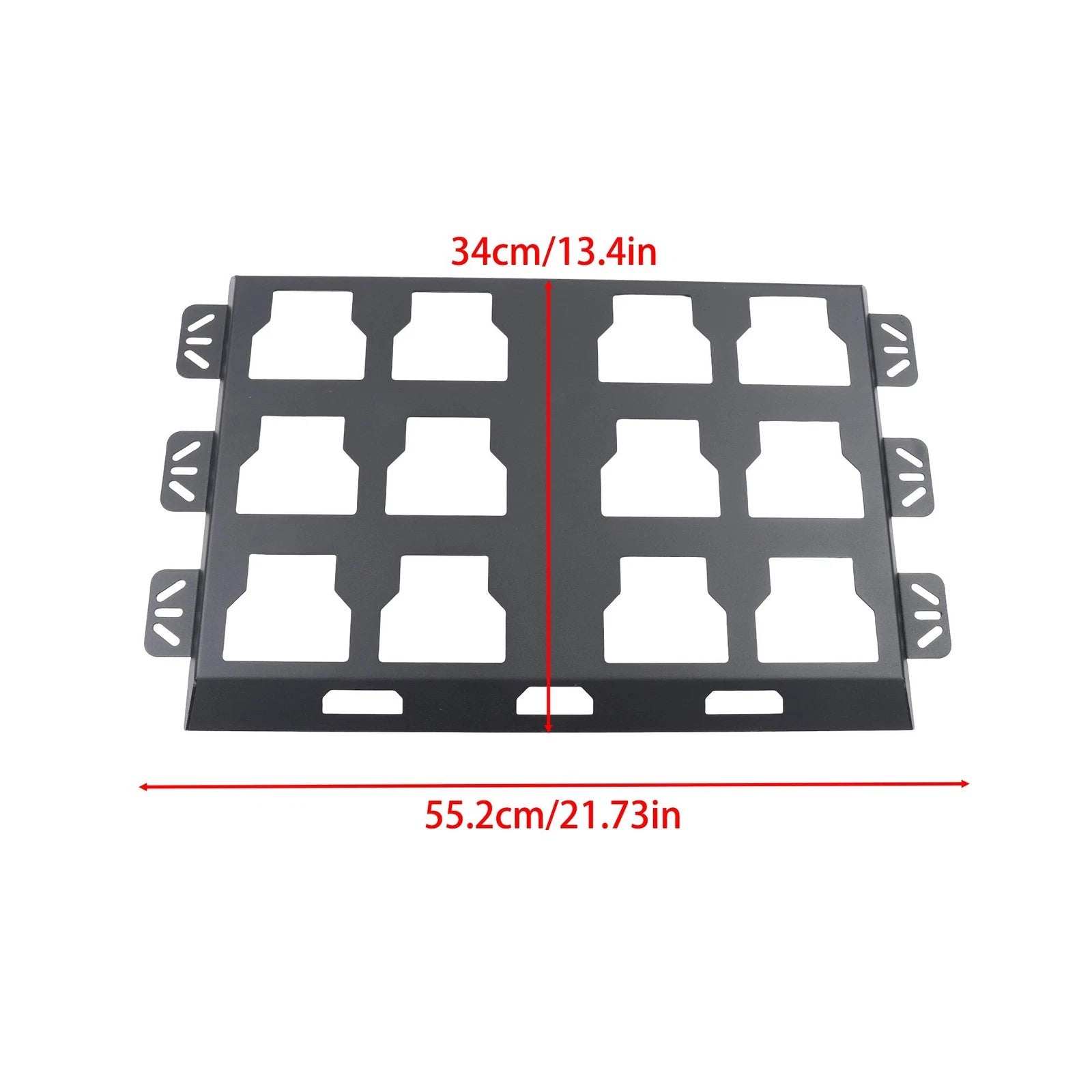 Set of 2 All-Steel Toolbox Fixed Racks for Universal Use (100lbs Capacity)