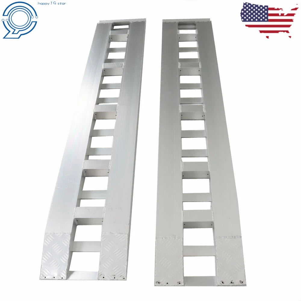 2X 84"x15" Aluminum Loading Ramps for ATV Motorcycle Truck (6000lbs Capacity)