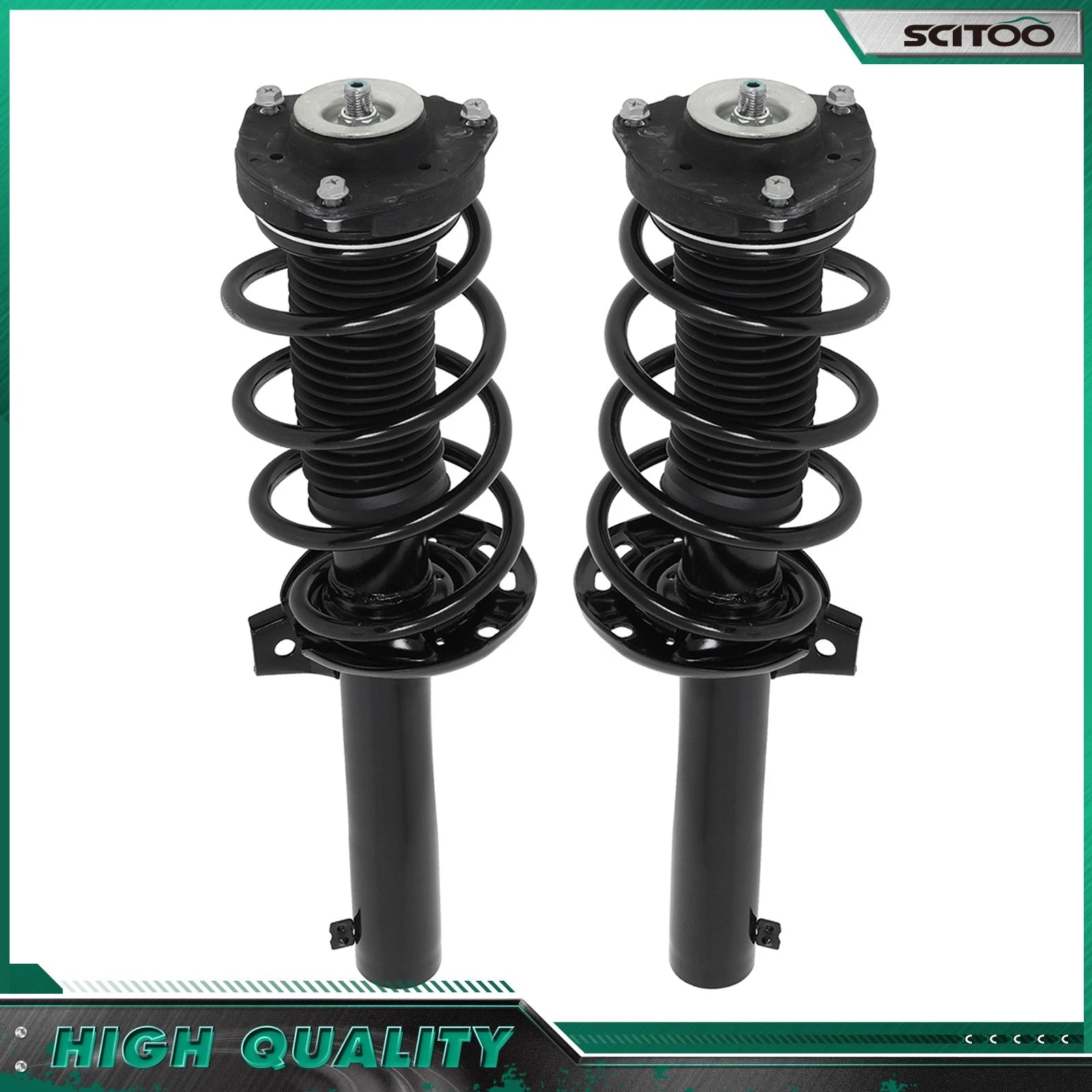 Front Complete Shock Strut & Coil Spring Absorber for Volkswagen Tiguan (2009–2017)