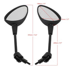Set of 2 Rearview Mirrors for Vespa Sprint 50 125 150 (2014–2022) T9