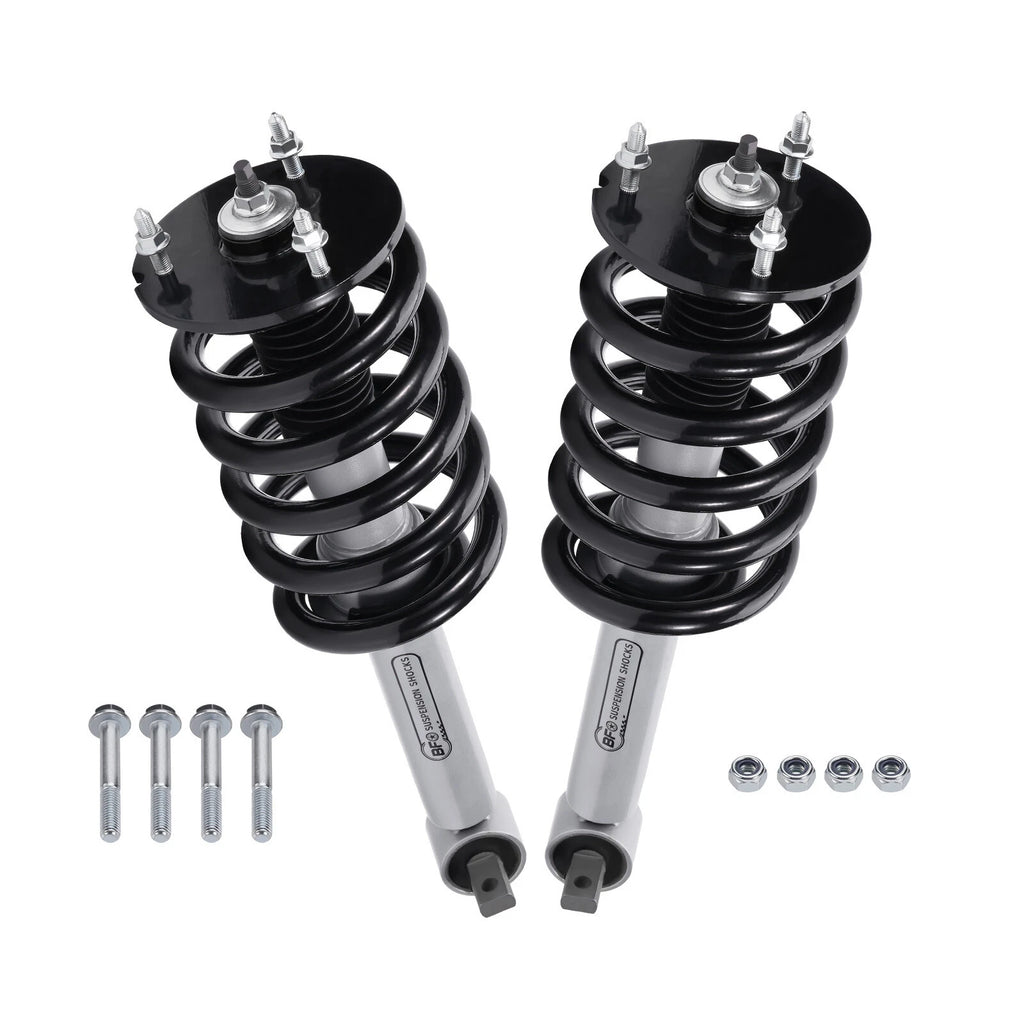 Set of 2 Front Struts w/ Coil Spring for Chevy Silverado GMC Sierra 1500 (2007–2013)