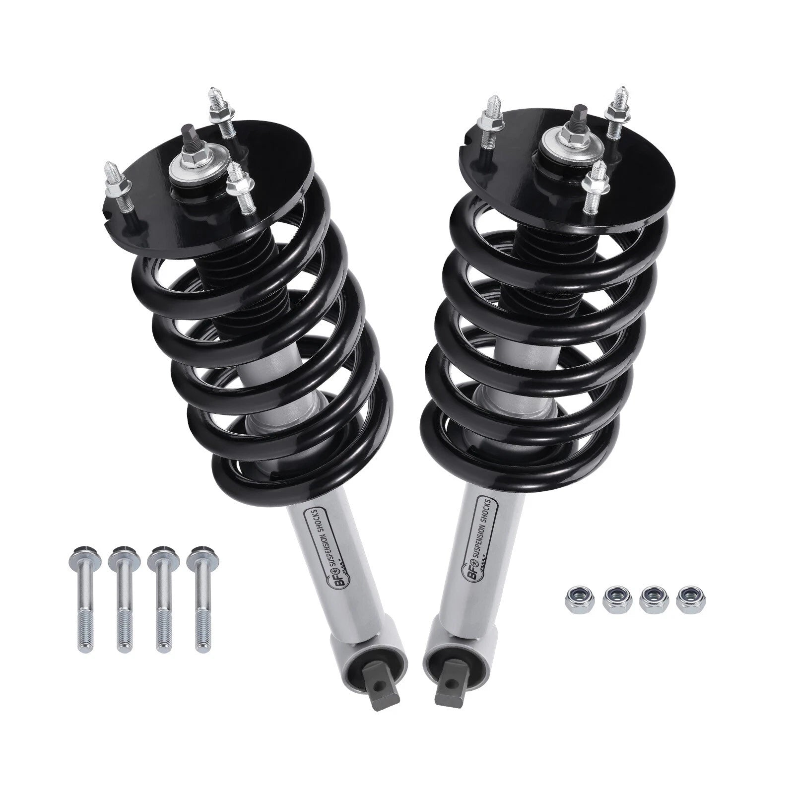 Set of 2 Front Struts w/ Coil Spring for Chevy Silverado GMC Sierra 1500 (2007–2013)