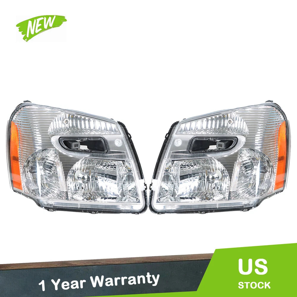 Set of 2 Headlights for Chevy Equinox (2005–2009)