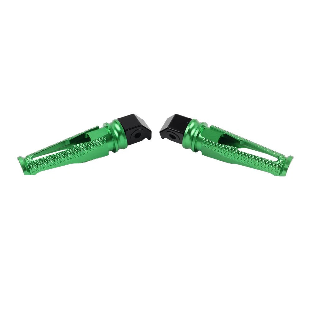 Passenger Footrests Rear Footpegs for Honda CBR600RR (2003–2023), CBR1000RR (2004–2023) Green