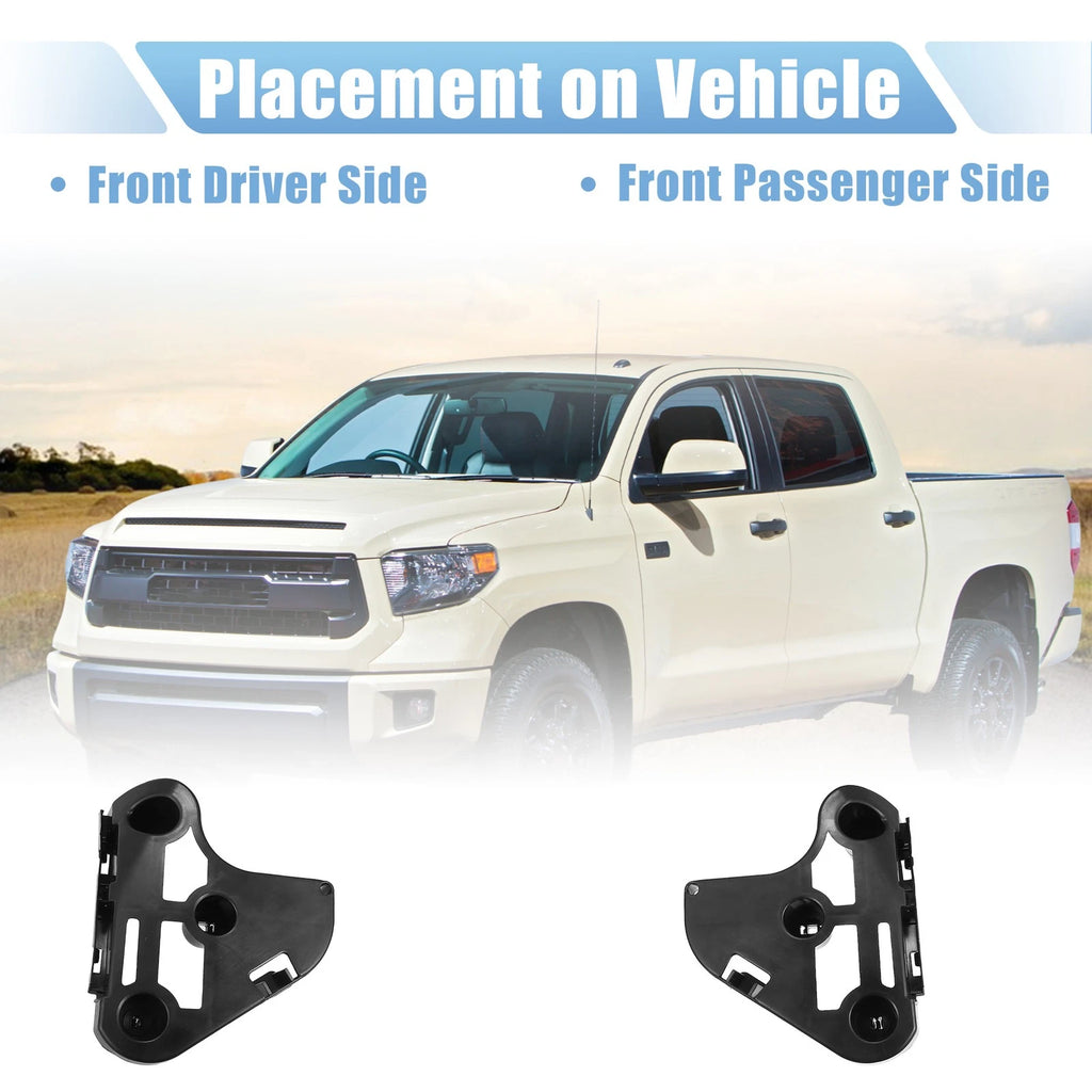 Set of 2 Front Bumper Brackets for Toyota Tundra (52116-0C050, 52115-0C060)