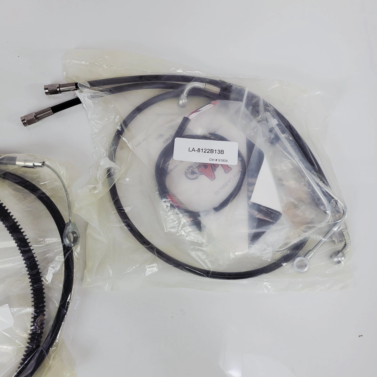 LA Choppers Black Handlebar Cable Kit for Harley Softail (2016–2017)