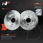 Rear Drilled Brake Rotors for Ford Focus (2001–2007) Fiesta (2014–2019)