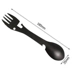 5-in-1 Camping Fork Spoon Tool - Rust Resistant Stainless Steel