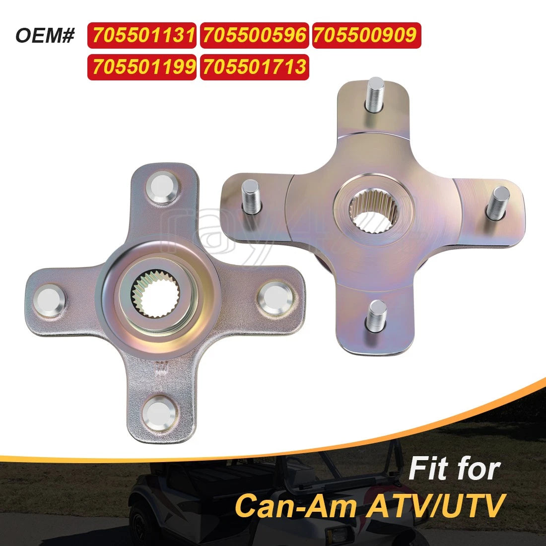 2x Wheel Hub for Can-Am Outlander 800R MAX 4x4 (2009–2012)