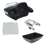 Trunk Backrest Pad Rack Mount Plate for Harley Touring Road King (2009–2013)