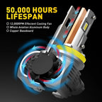 6X Combo 9005 9006 H11 LED Headlight & Fog Light Bulbs for