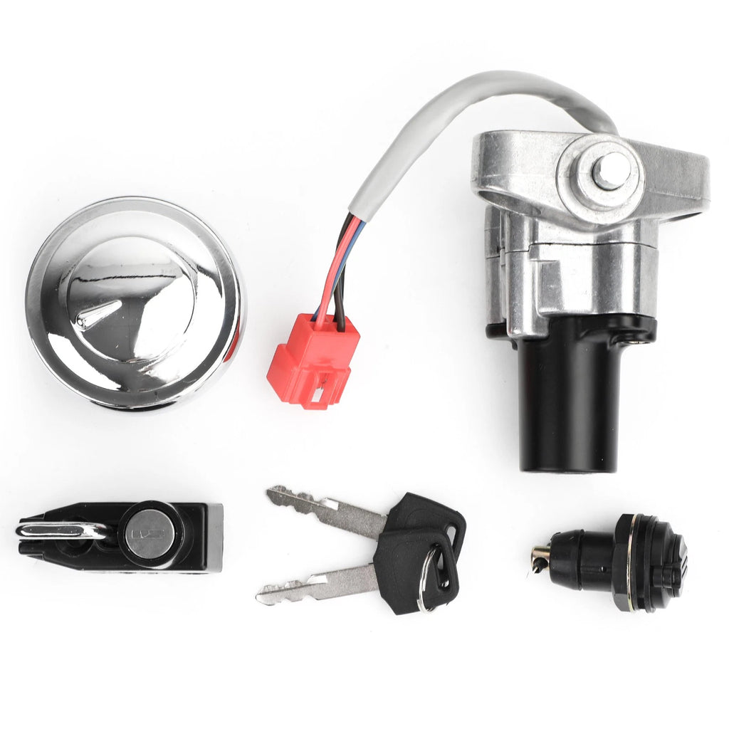 Ignition Switch Fuel Tank Lock Set w/ Key for Yamaha V-Star 650 & 1100 (1999–2009)