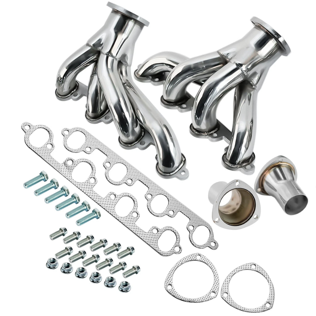 Stainless Shorty Hugger Manifold for Ford Big Block 429 460 (1968–1997)