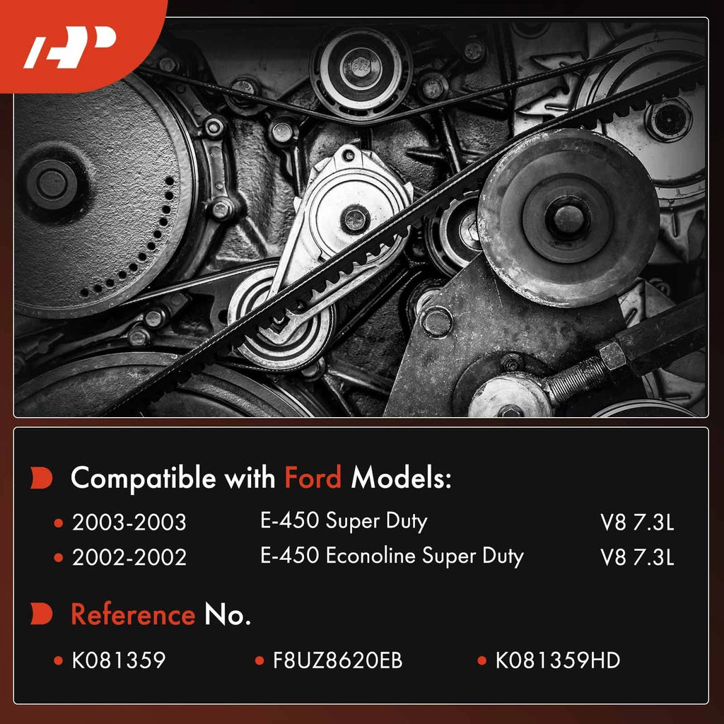 Heavy Duty Serpentine Belt for Ford E-450 Super Duty (2003)