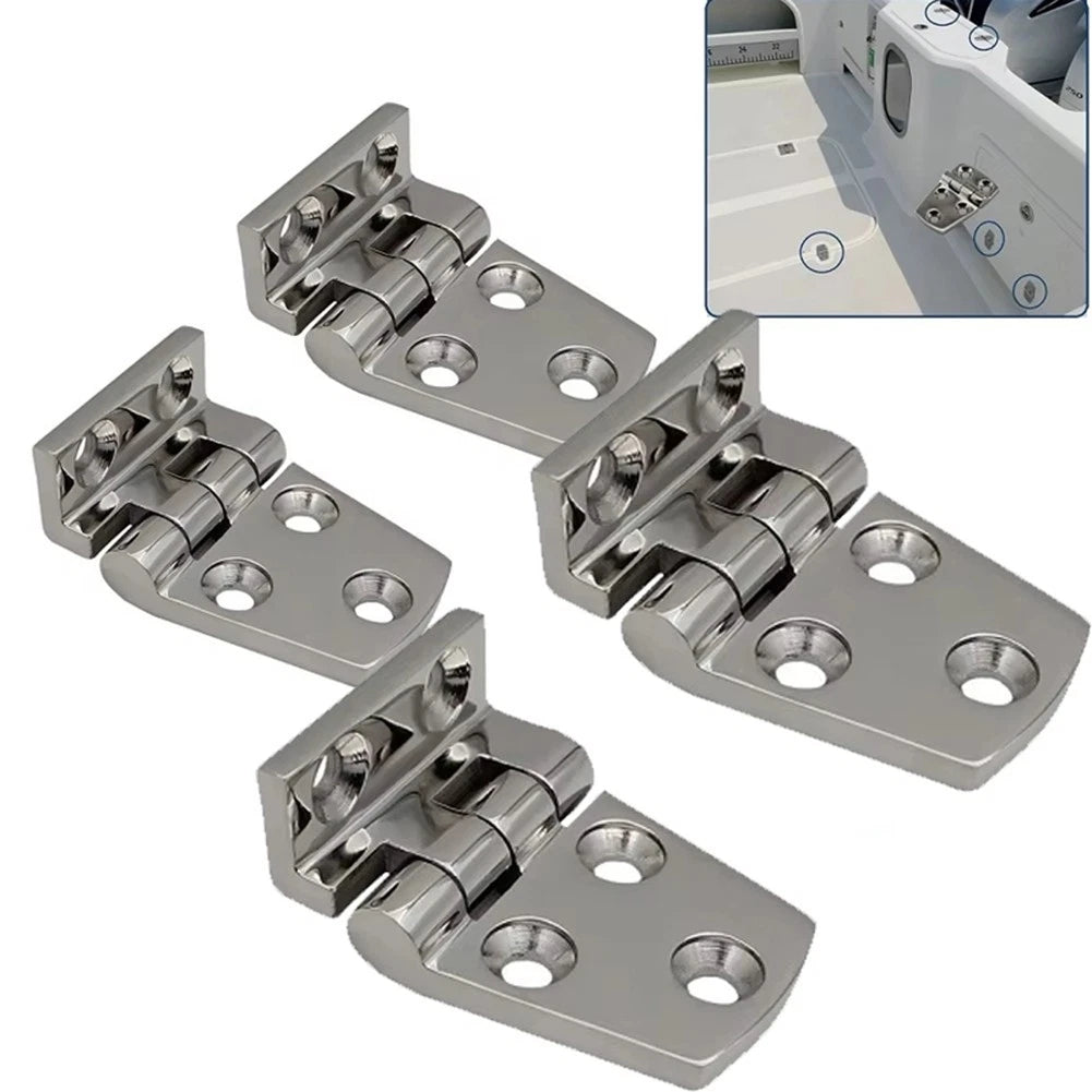 Recessed Right Angle Marine Hinges 316 Stainless Steel for Boat Doors