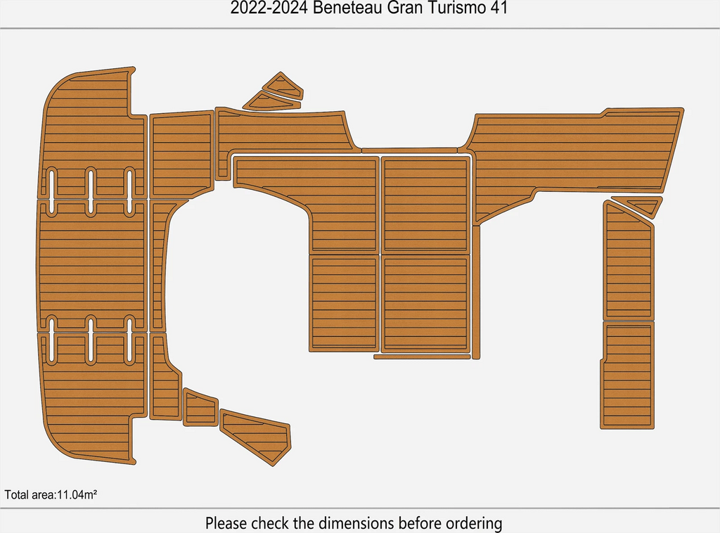 EVA Pads Flooring Mat for Beneteau Gran Turismo 41 (2023)