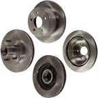 Front and Rear Disc Brake Rotors for Chevrolet S10 (1998–2003)