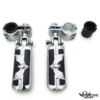 Foot Peg Clamp for Harley Sportster (1", 1-1/4", Chrome)