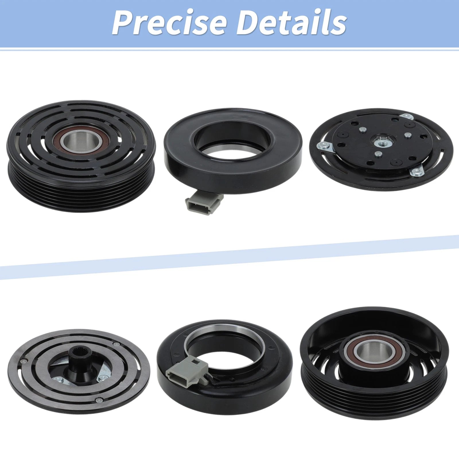 AC Compressor Clutch Kit for Ford E150 E250 E350 F150 F250 F350 (1992–2014)