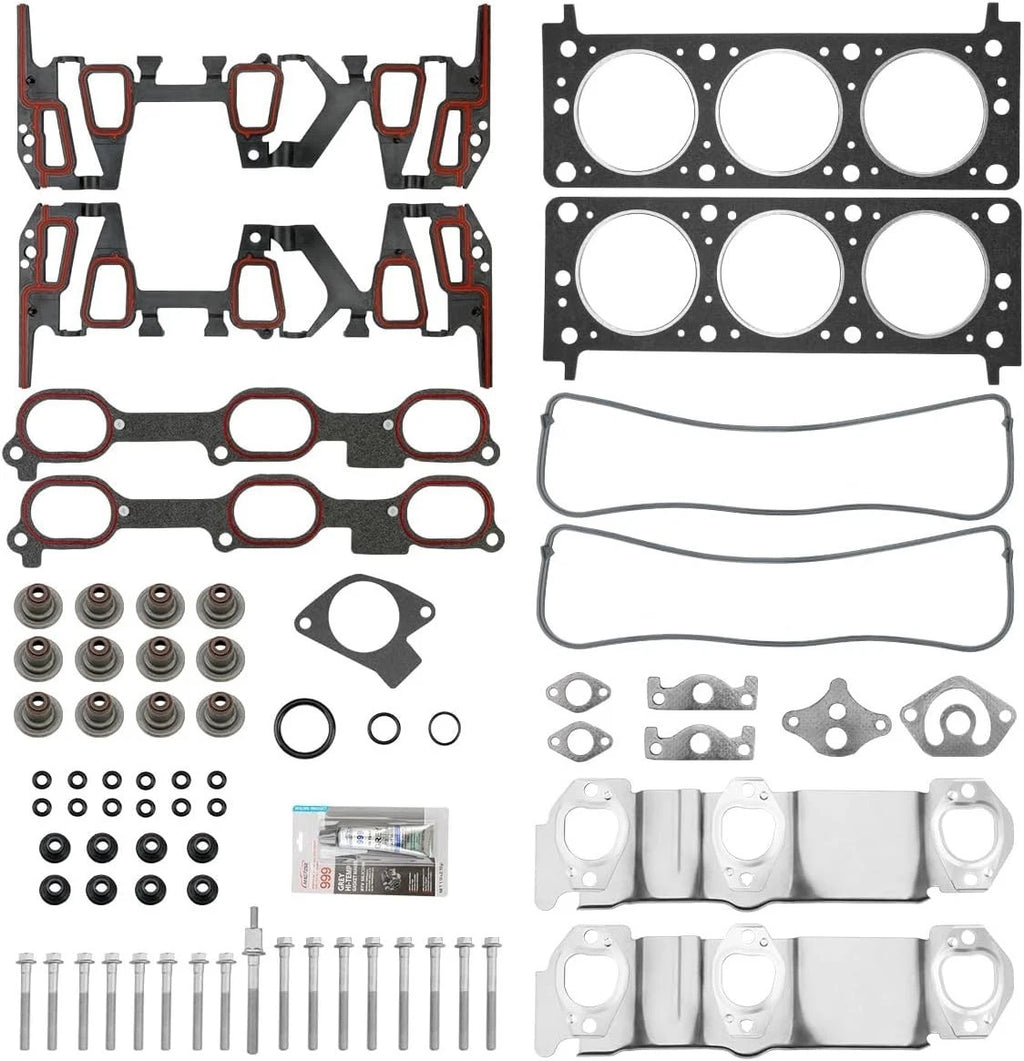 Head Gasket Set w/ Cylinder Head Bolt for Chevrolet Pontiac Buick Oldsmobile 3.1L (1990–2005)