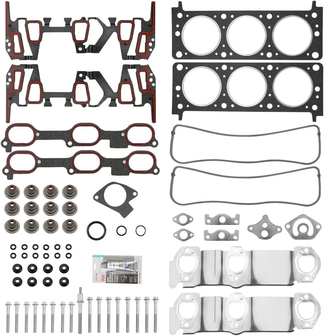 Head Gasket Set w/ Cylinder Head Bolt for Chevrolet Pontiac Buick Oldsmobile 3.1L (1990–2005)
