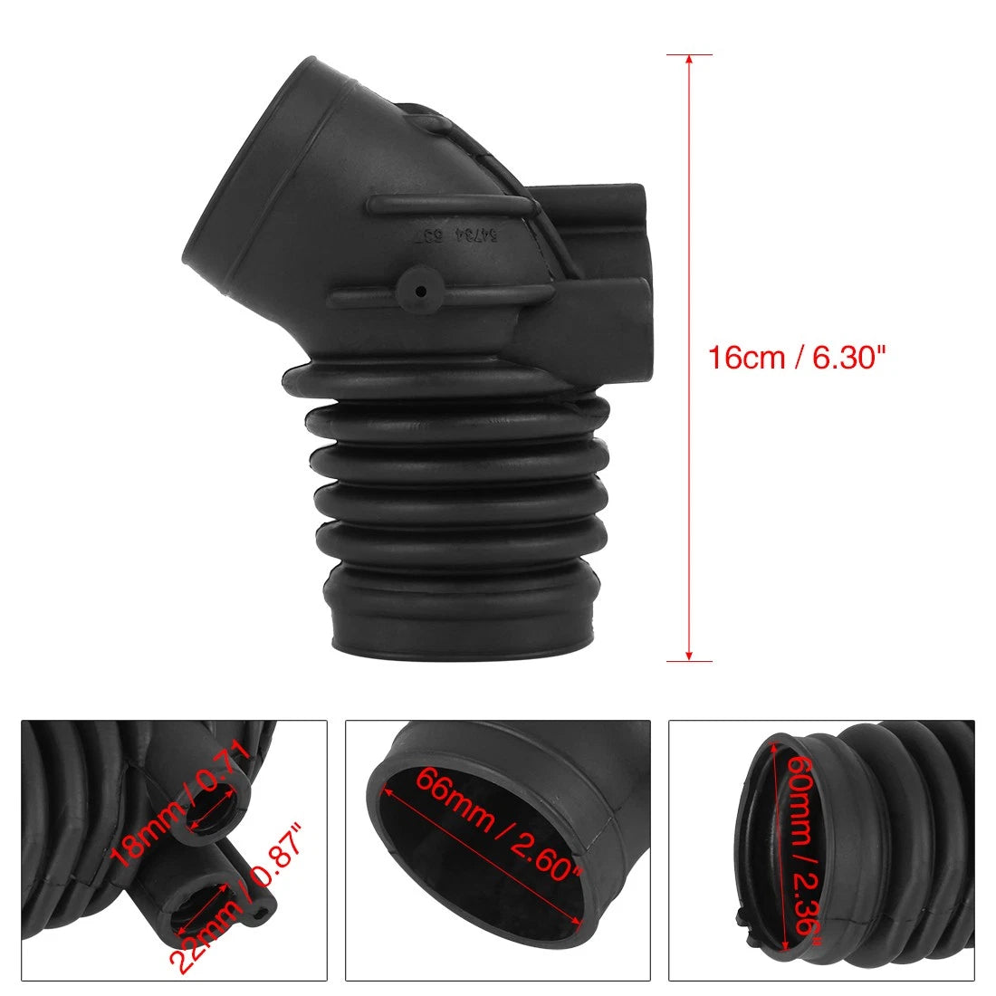 Air Intake Boot Hose Tube 13711739574 for BMW 3er E36 318i (1993–1995)