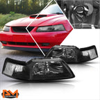 Headlight Clear Corner Signal Lamps Pair for Ford Mustang (1999–2004)