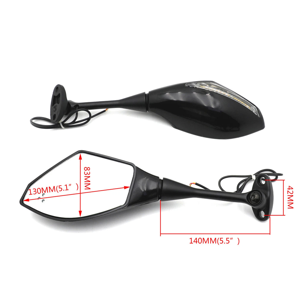 LED Turn Signal Mirrors for Honda CBR 600RR (2003–2012) & CBR1000R (2004–2007)