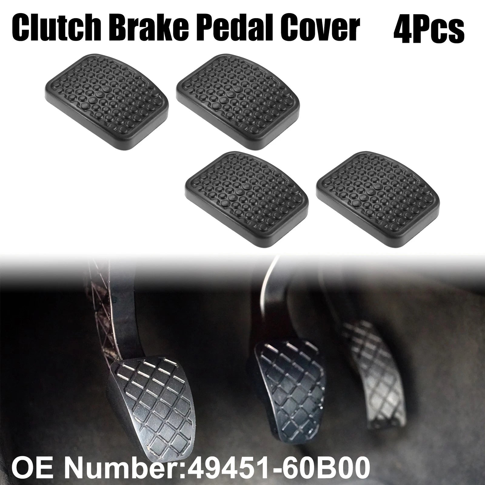 Set of 4 Clutch Brake Pedal Covers for Suzuki Aerio 