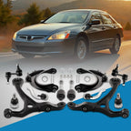 12pcs Front Upper Lower Control Arms Suspension Kit for Honda Accord (2003–2007)