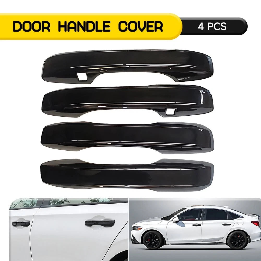 Set of 2 Glossy Black Door Handle Covers for Honda CR-V HR-V (2023–2025)