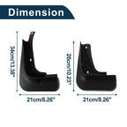 Set of 4 Mud Flaps Splash Guards for Volkswagen ID.6 (2021–2023)