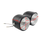 Twin Headlight Dual Lamp for Motorcycle Dirt Bike Street Fighter Universal