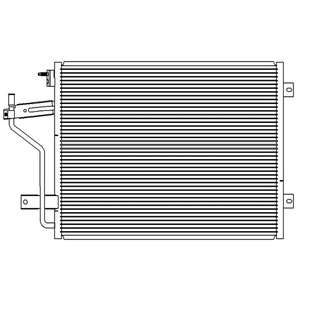 Replacement A/C Condenser For 1998-2002 Dodge Pickup Dodge Fullsize(-2002)