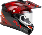 FLY RACING Trekker CW Conceal Helmet for Snowboarders (X-Large, Red/Black)