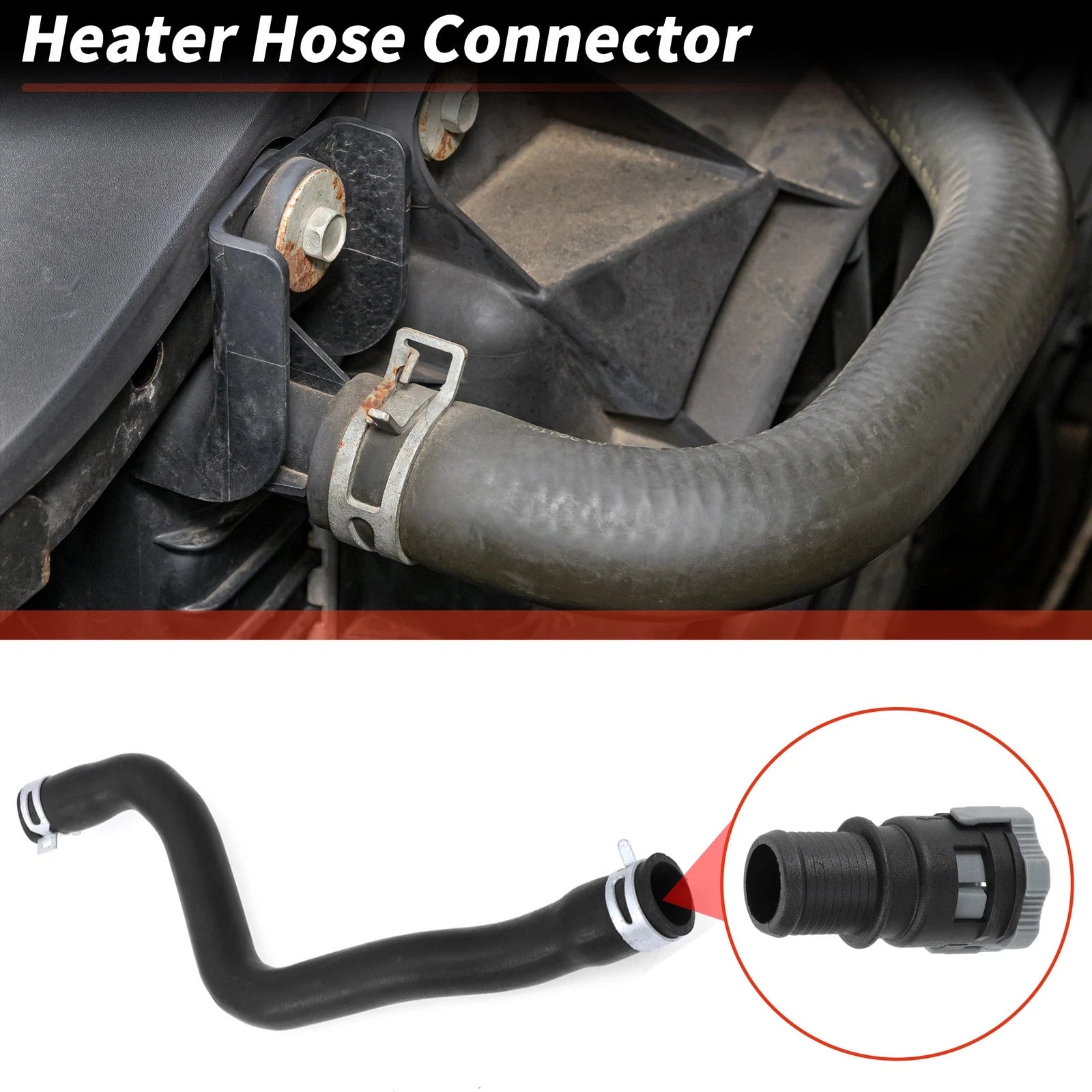 Heater Hose Connector for Ford Focus MK2, Escape, Kuga 2.0L (2013–2016)